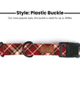 Fireside Plaid Dog Collar