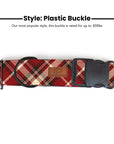 Fireside Plaid Dog Collar