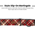 Fireside Plaid Dog Collar