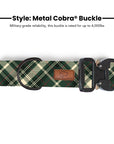 Timberline Plaid Dog Collar
