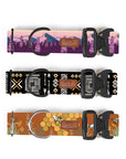 Metal Cobra Buckle Dog Collar Three Pack (choose your designs)