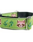 Olive Raccoon Dog Collar