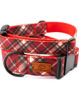 Fireside Plaid Dog Collar
