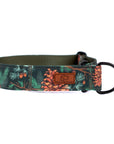 Forest Green Pinecone Dog Collar