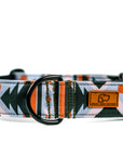 Black and Blue Aztec Dog Collar for Boys