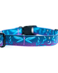 Blue and Purple Dragonfly Dog Collar