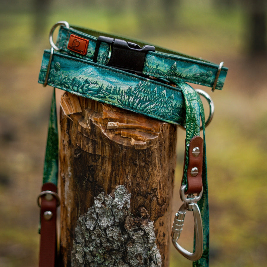 Enchantments in Green Dog Collar [Limited Edition Artist Series]