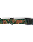 Forest Green Pinecone Dog Collar