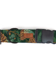 Forest Green Pinecone Dog Collar