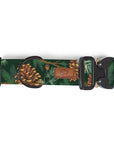 Forest Green Pinecone Dog Collar