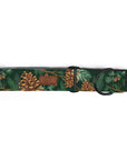 Forest Green Pinecone Dog Collar