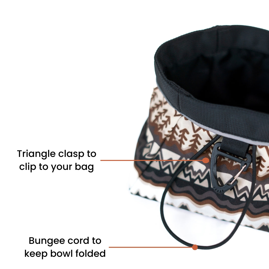 Trailside Dog Bowl in Obsidian | Coming Soon