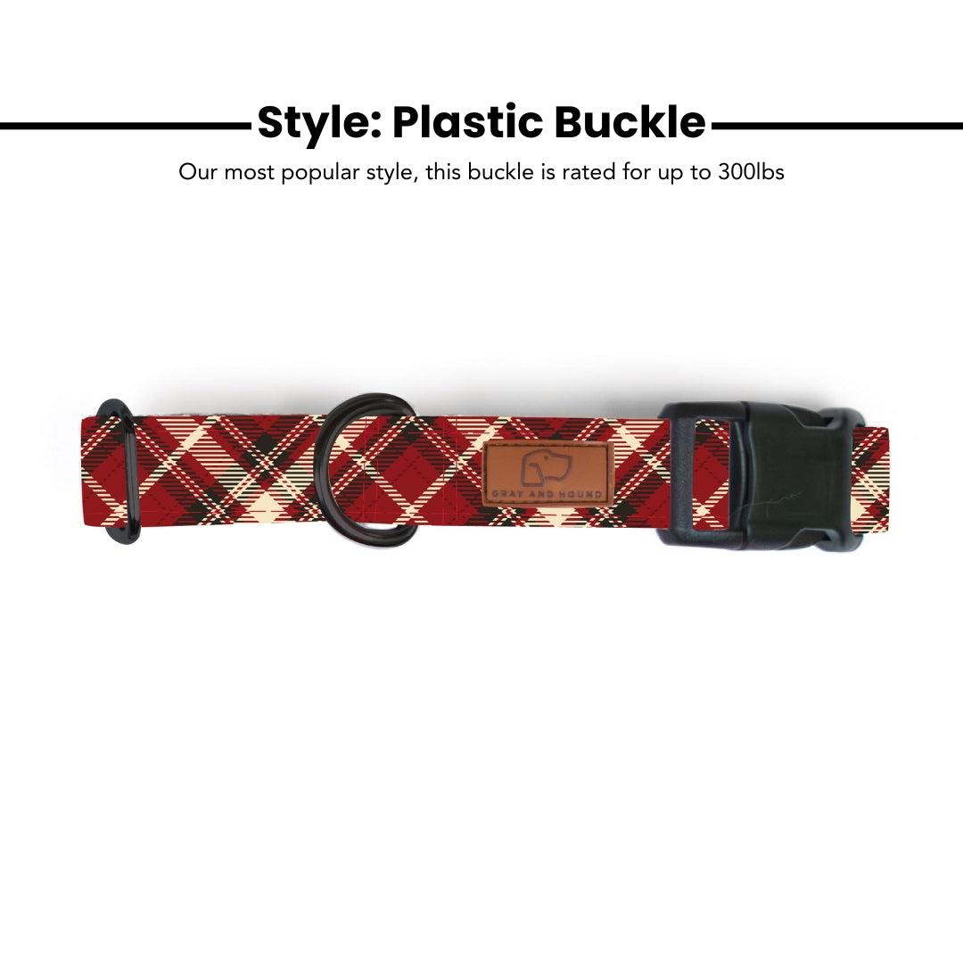 Fireside Plaid Dog Collar