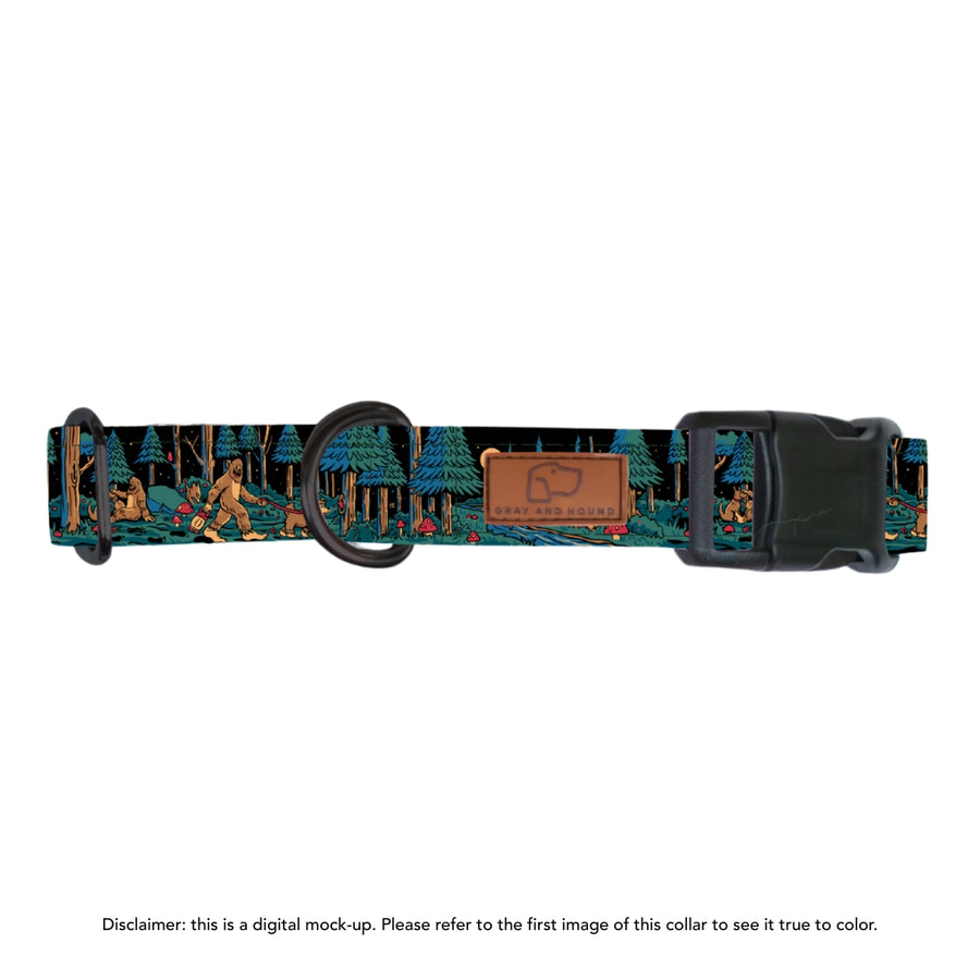 Sasquatch Shadows Dog Collar | Limited Artist Series