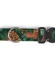 Forest Green Pinecone Dog Collar