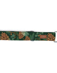 Forest Green Pinecone Dog Collar