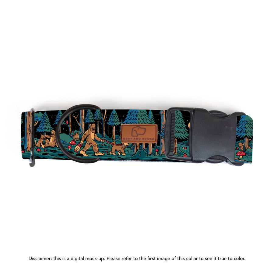 Sasquatch Shadows Dog Collar | Limited Artist Series