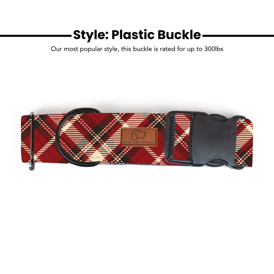 Fireside Plaid Dog Collar