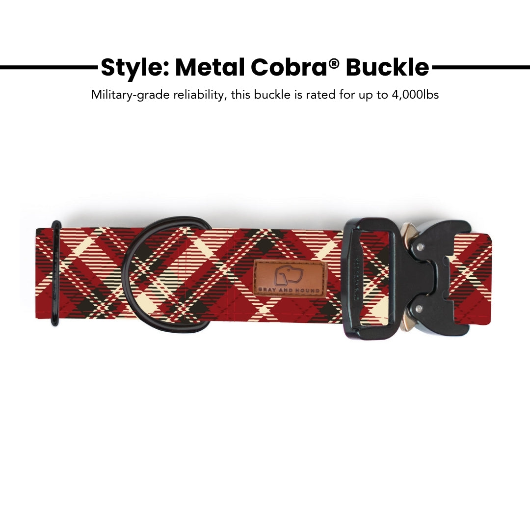 Fireside Plaid Dog Collar