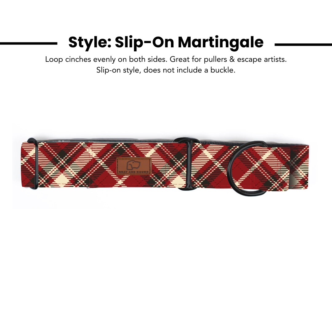 Fireside Plaid Dog Collar