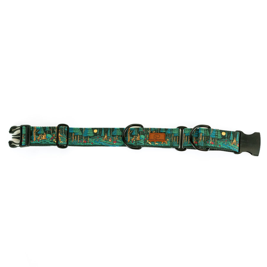 Sasquatch Shadows Hybrid Martingale Dog Collar [artist limited edition]