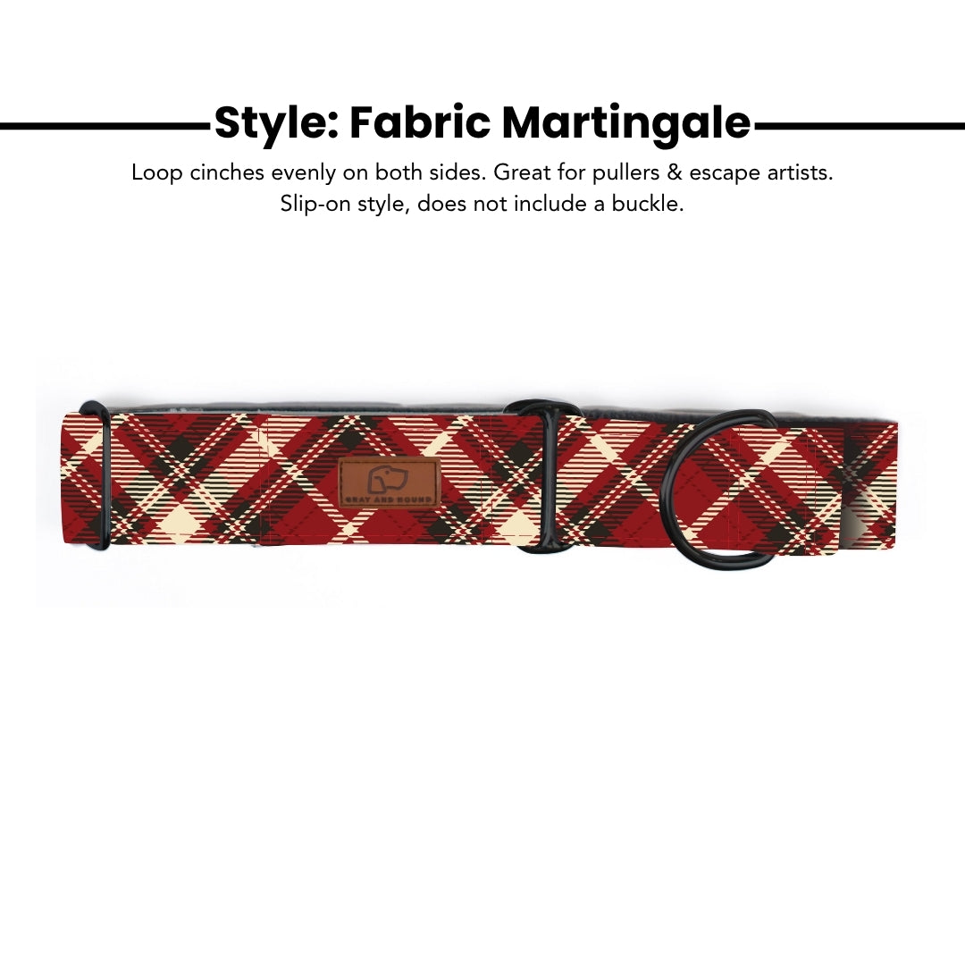 Fireside Plaid Dog Collar
