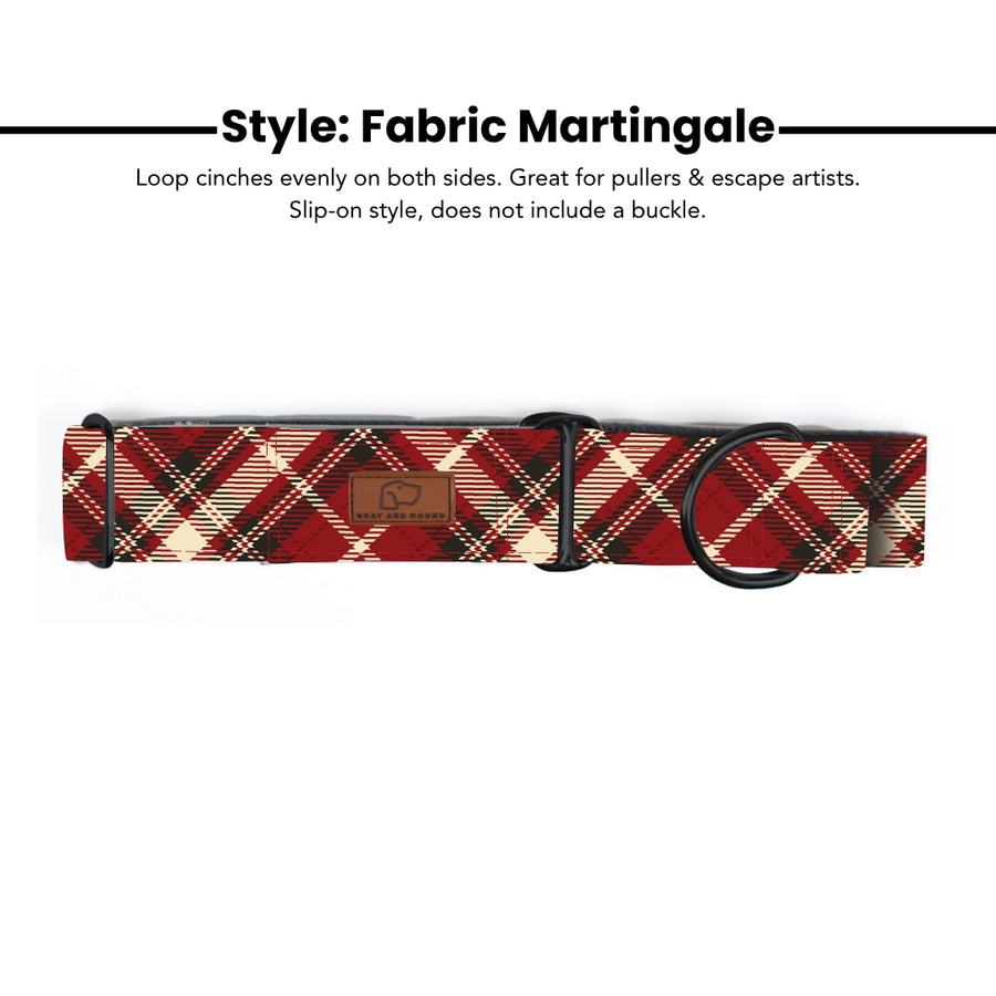 Fireside Plaid Dog Collar