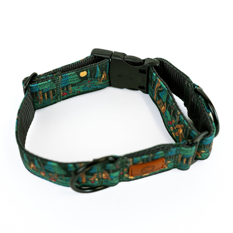 Sasquatch Shadows Hybrid Martingale Dog Collar [artist limited edition]