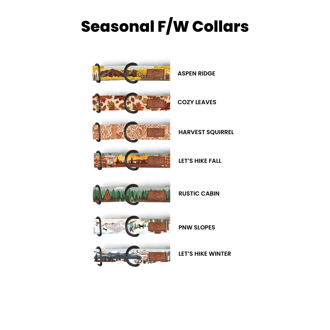 Fabric Martingale Dog Collar Two Pack (choose your designs)