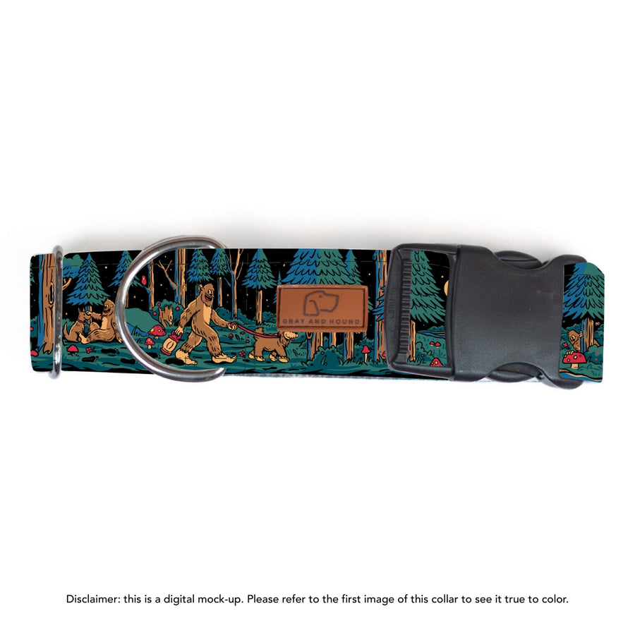 Sasquatch Shadows Dog Collar | Limited Artist Series