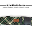 Timberline Plaid Dog Collar