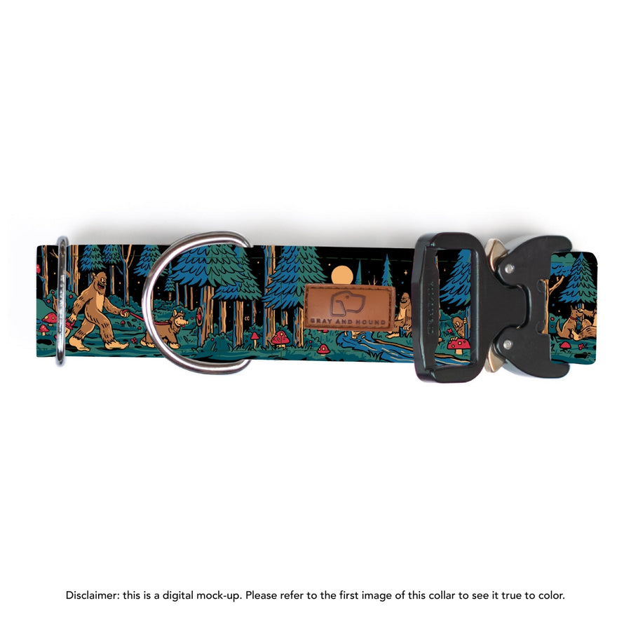 Sasquatch Shadows Dog Collar | Limited Artist Series