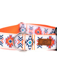 Blood Orange Aztec Dog Collar
