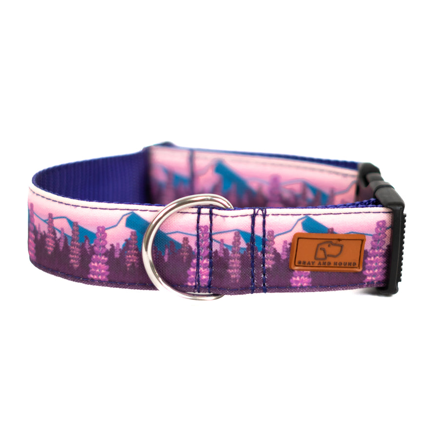 Lupine Fields Dog Collar