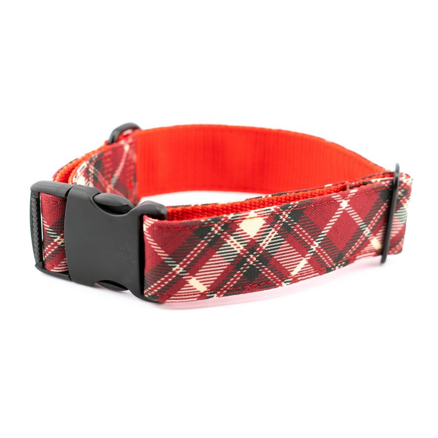 Fireside Plaid Dog Collar