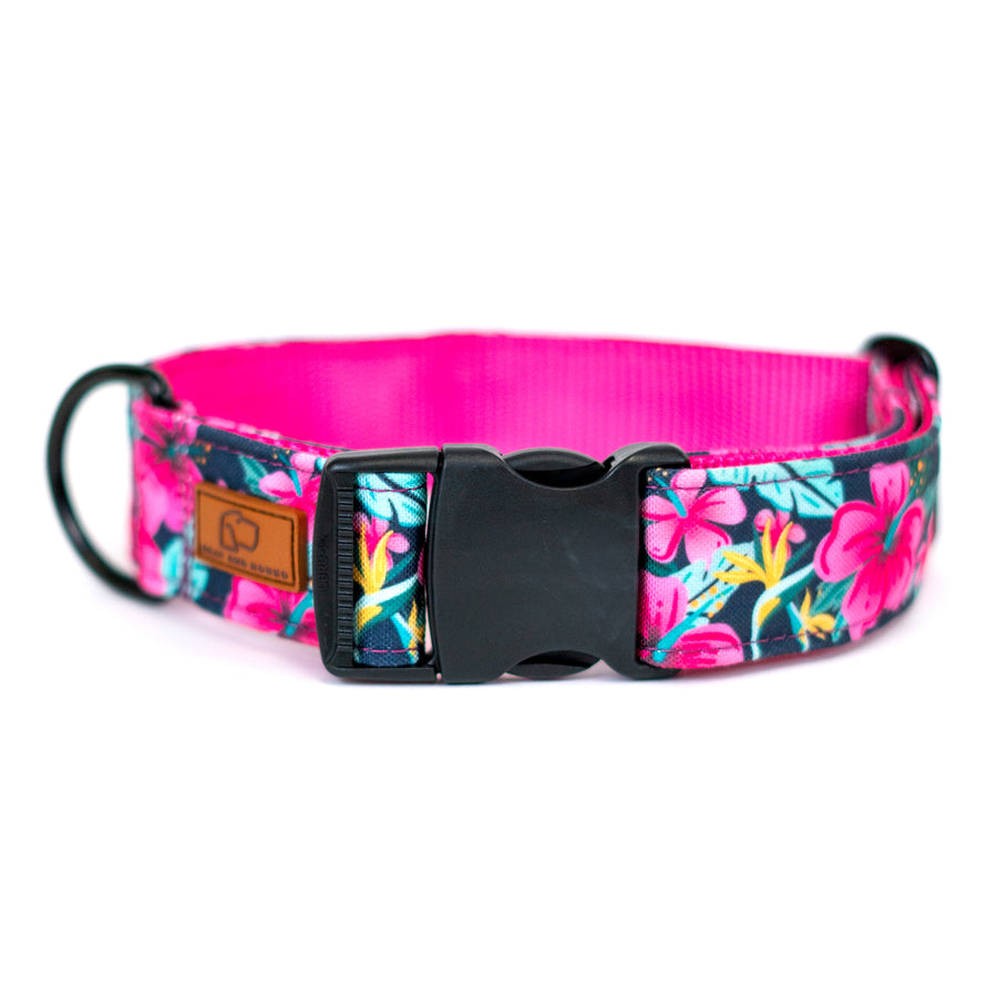 Hibiscus Floral Dog Collar [ready to ship]