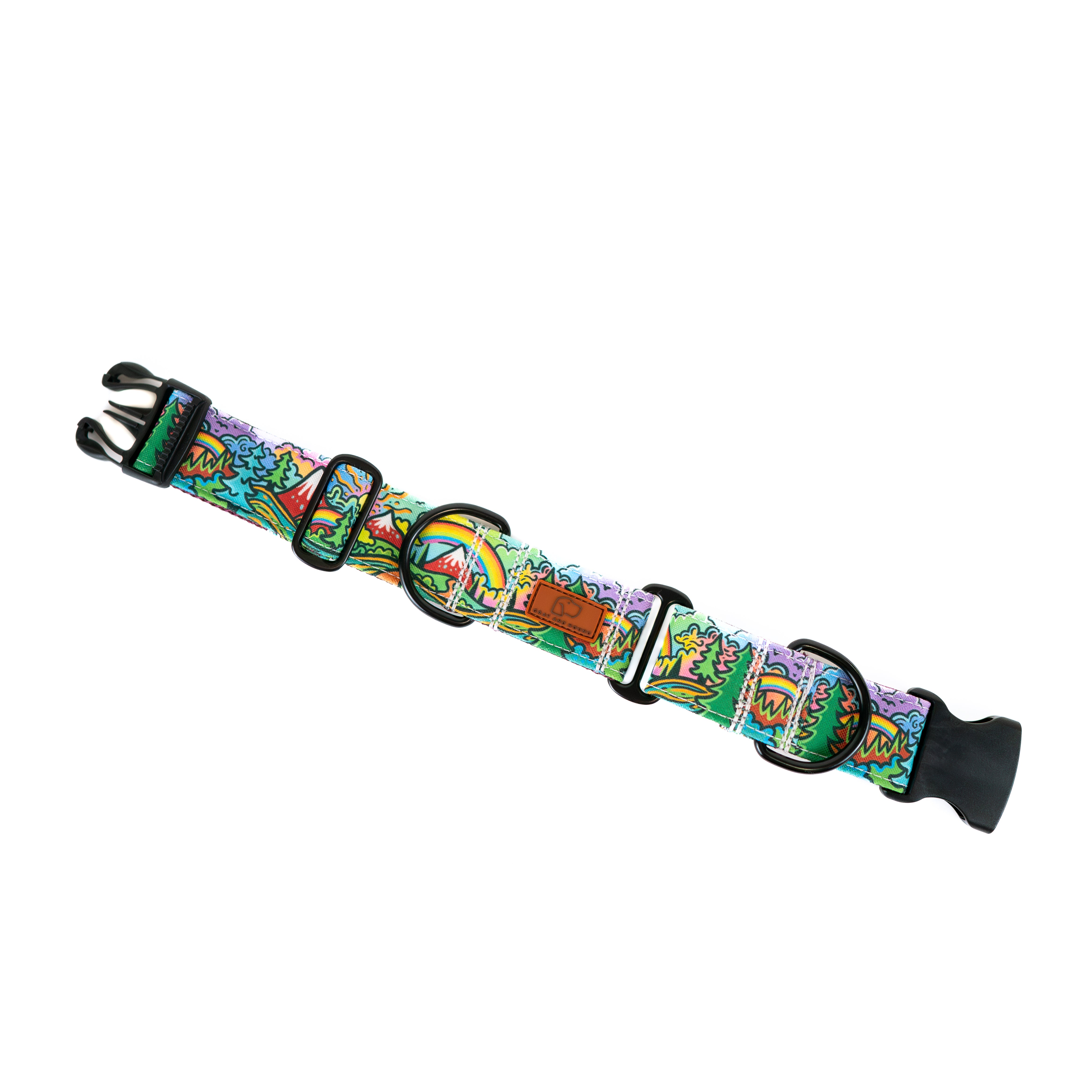 Rainbow Ridge Hybrid Martingale Dog Collar | Limited Artist Series