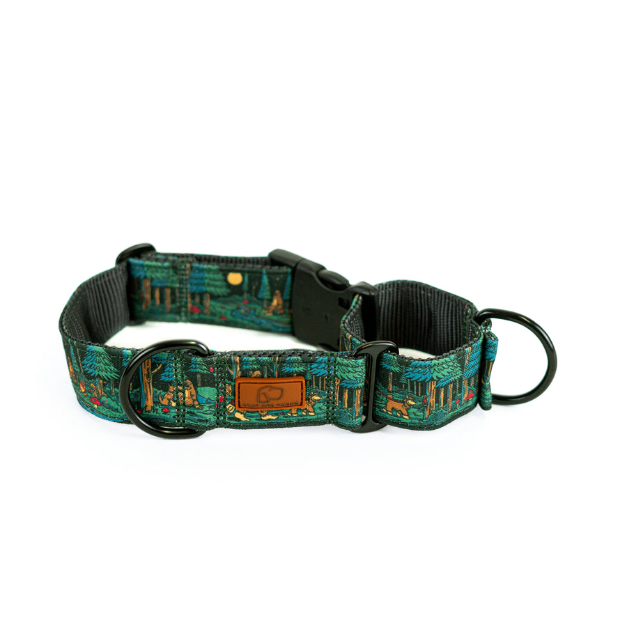 Sasquatch Shadows Hybrid Martingale Dog Collar [artist limited edition]
