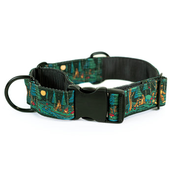 Sasquatch Shadows Hybrid Martingale Dog Collar [artist limited edition]