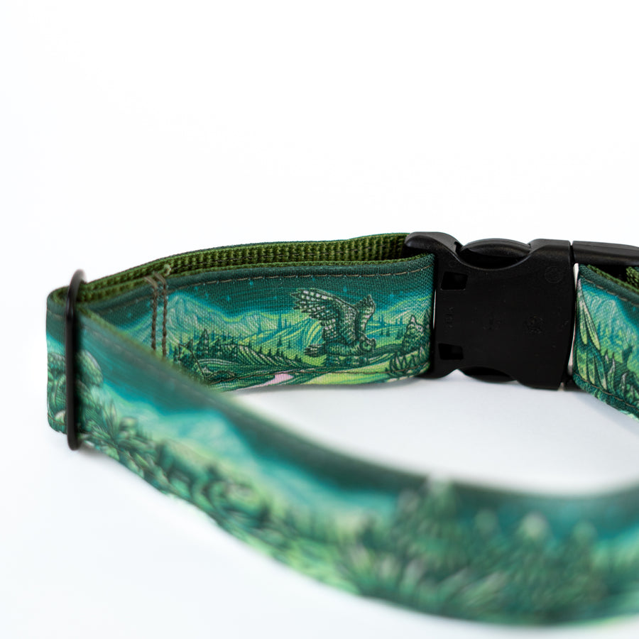 Enchantments in Green Dog Collar [Limited Edition Artist Series]