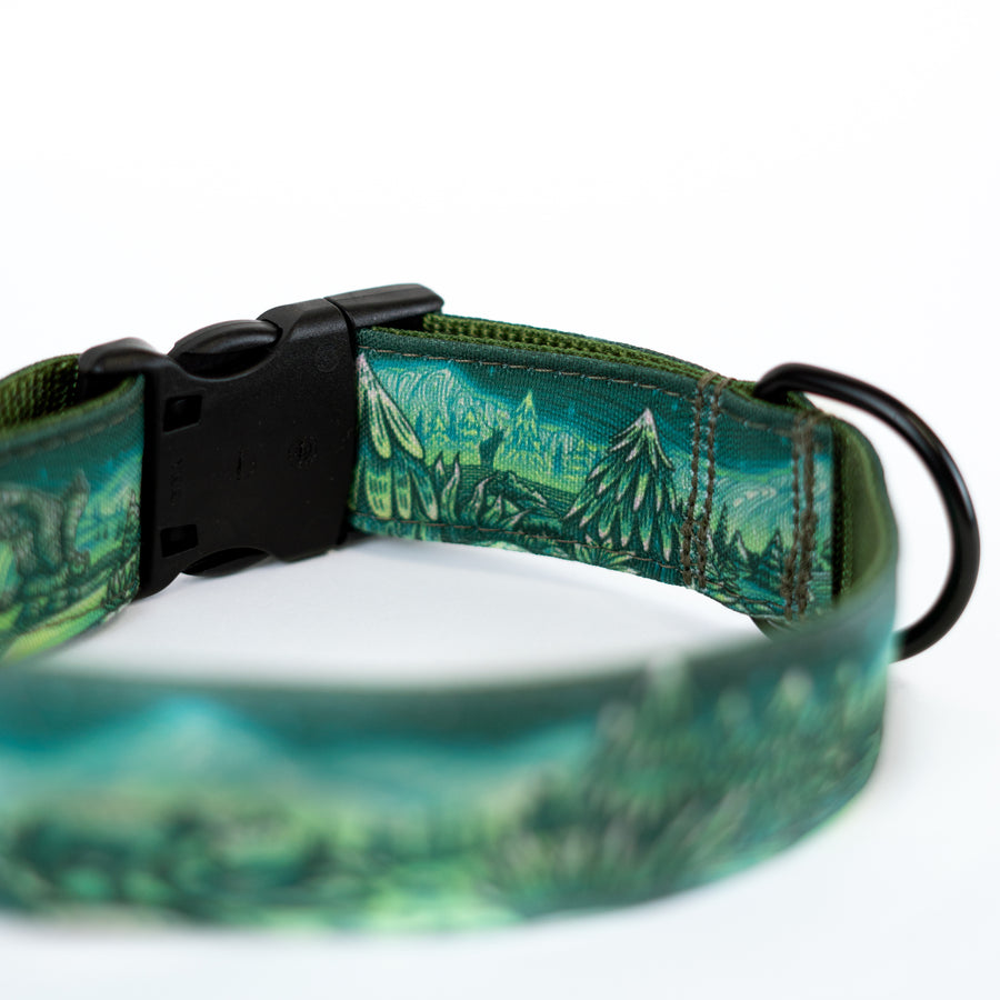 Enchantments in Green Dog Collar [Limited Edition Artist Series]