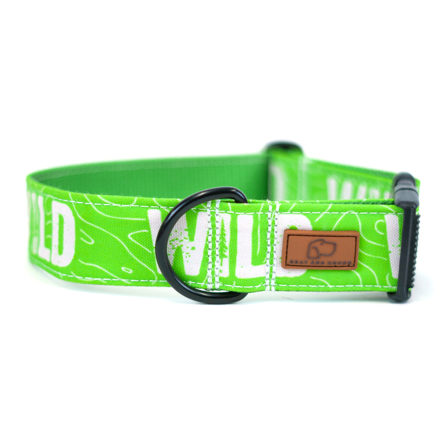 Neon Green WILD Dog Collar