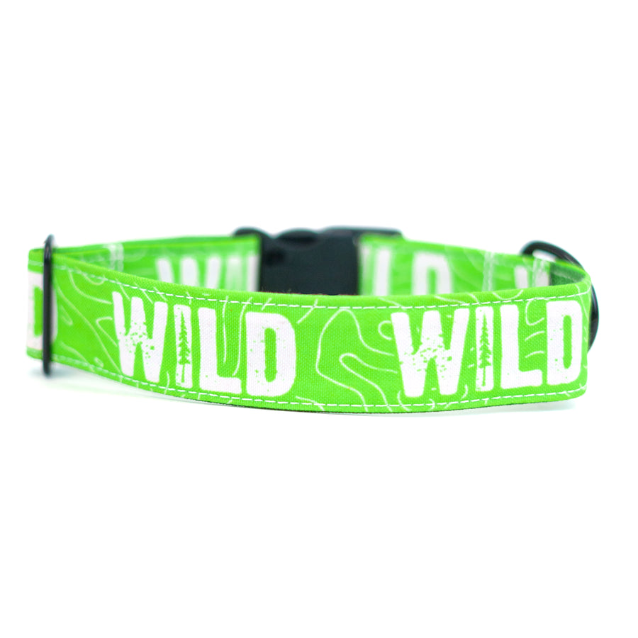 Neon Green WILD Dog Collar