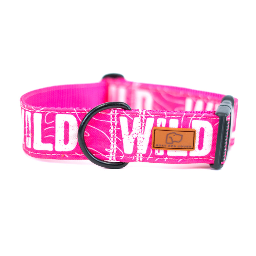 Neon Pink WILD Dog Collar