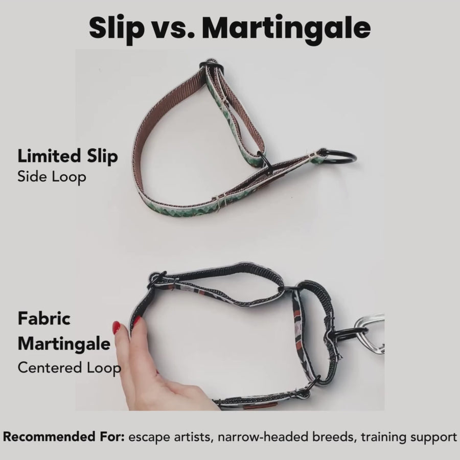 Fabric Martingale Dog Collar Three Pack (choose your designs)