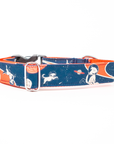 Space Dog Collar (Navy and Red)