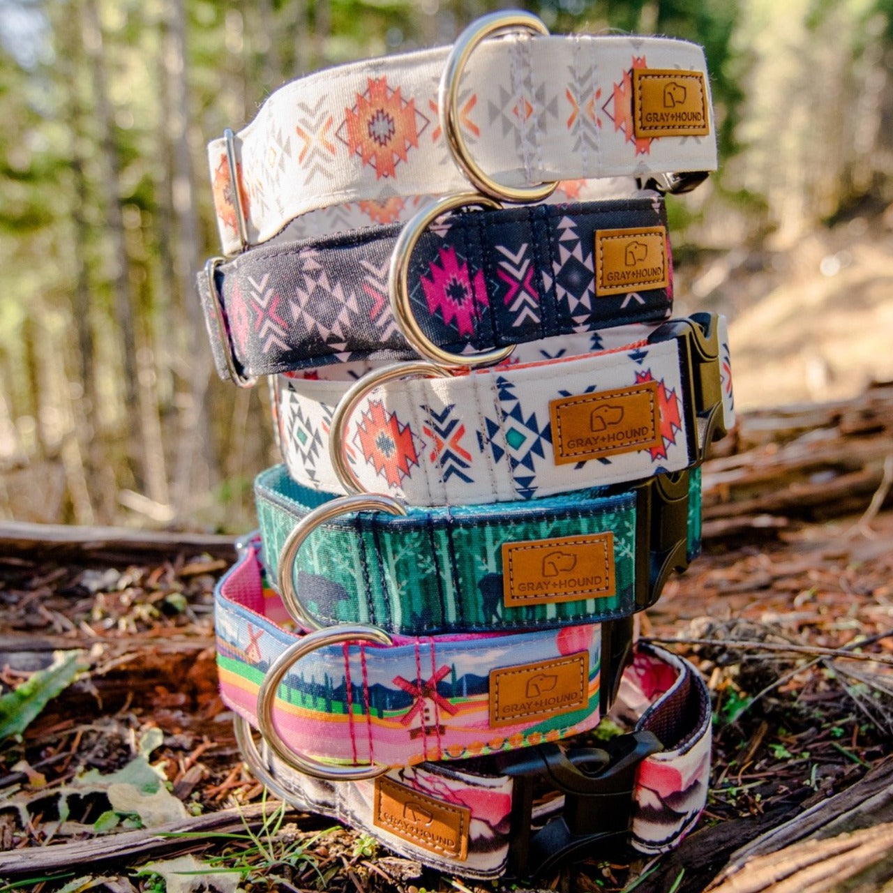 Spring Dog Collar Stack