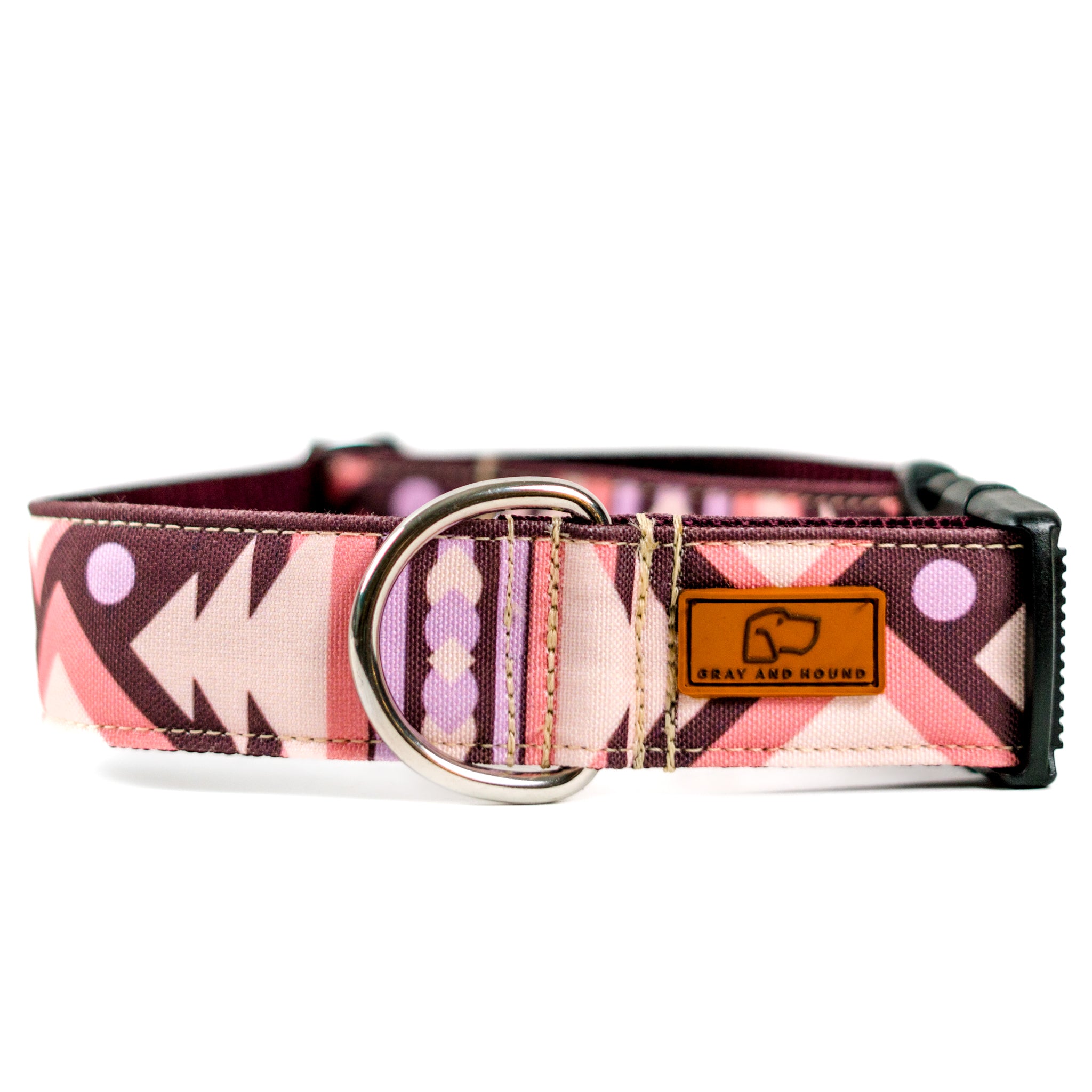 Purple and Pink Aztec Dog Collar