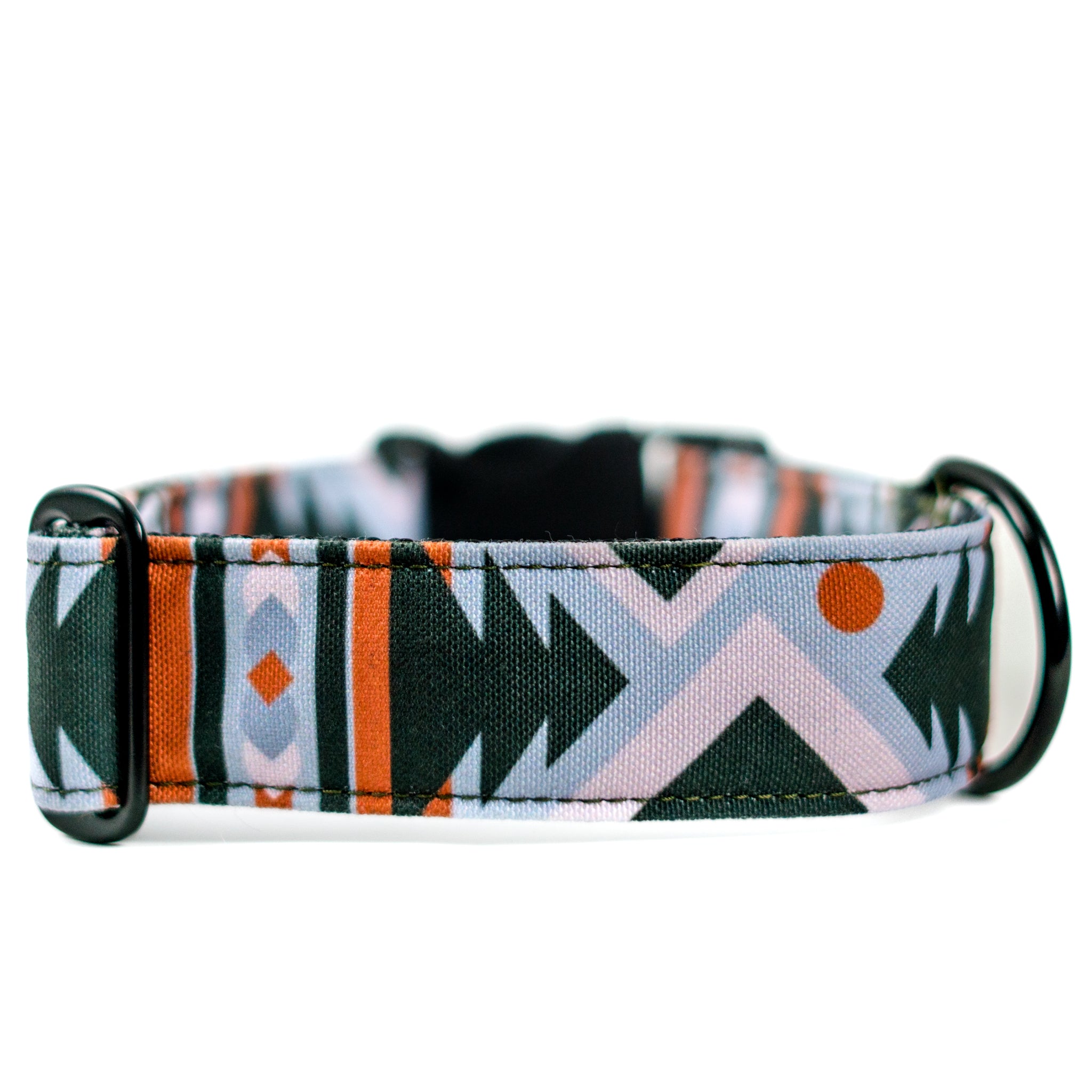 Black and Blue Aztec Dog Collar for Boys