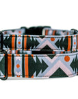 Black and Blue Aztec Dog Collar for Boys